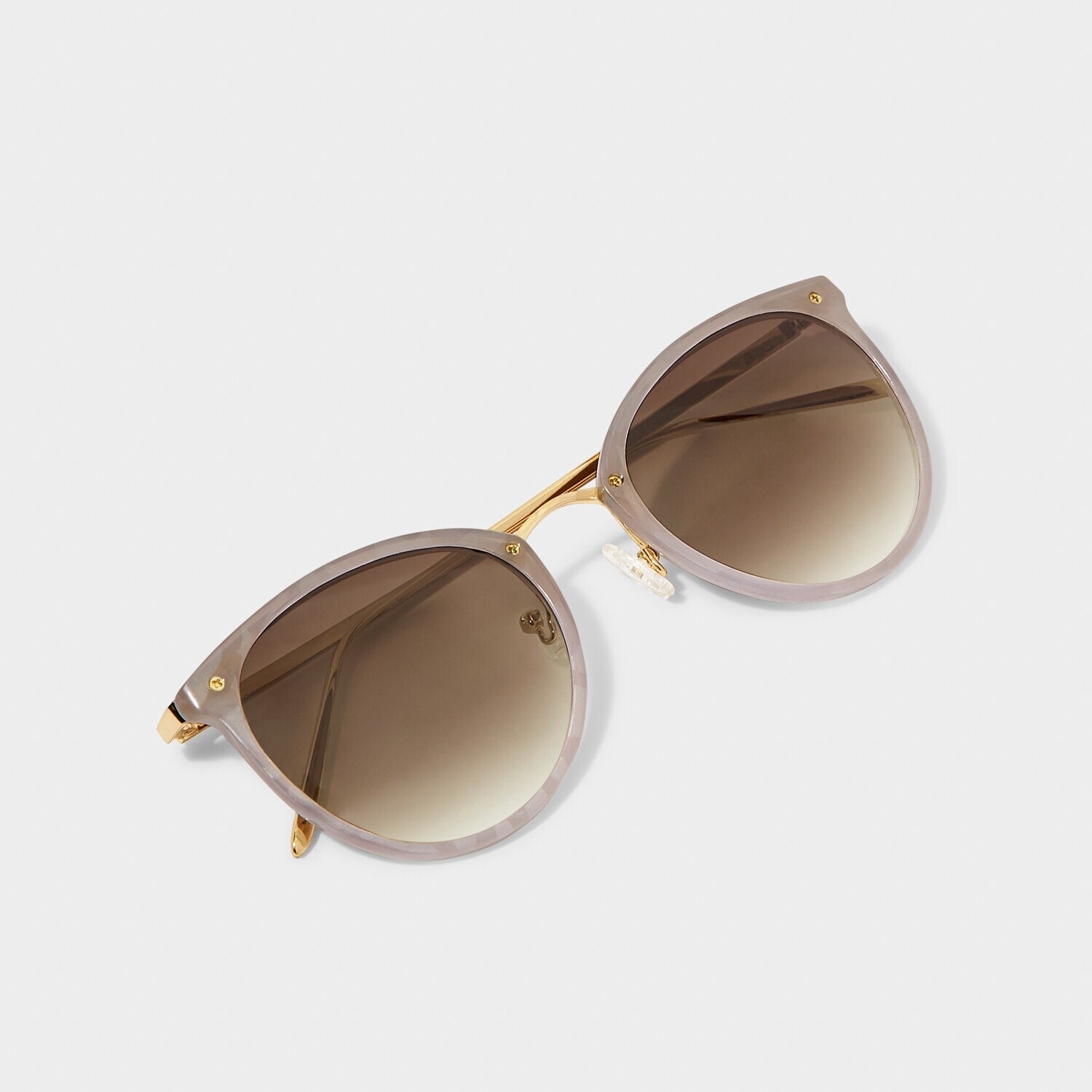 Santorri Sunglasses in Taupe Gradient