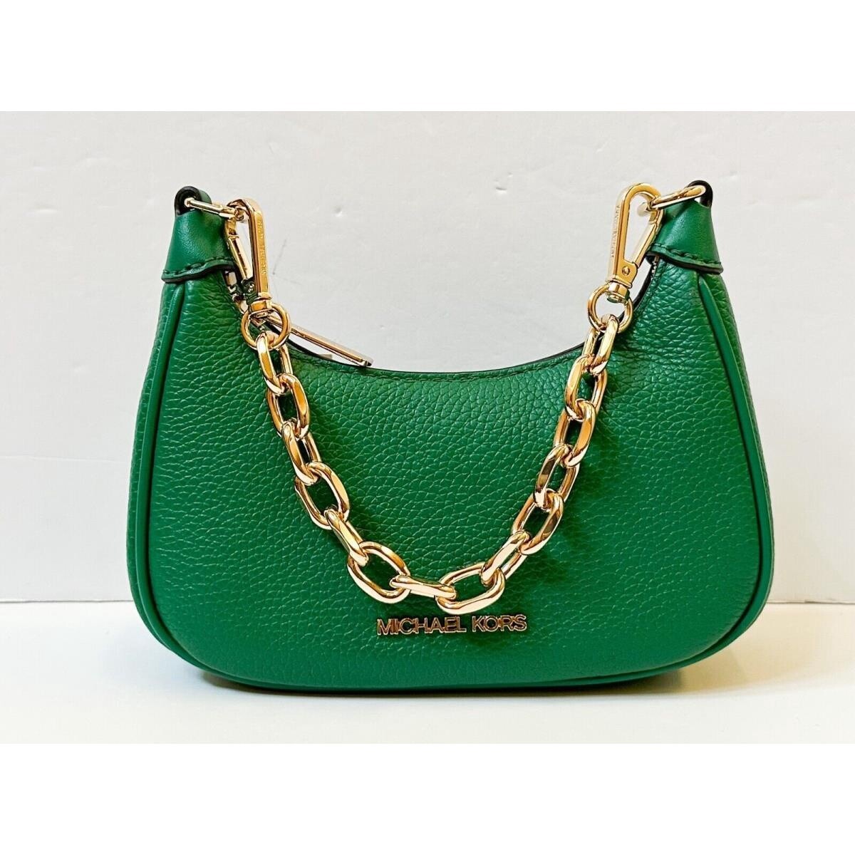 Cora Sm Zip Pouchette, Color: Palmetto green