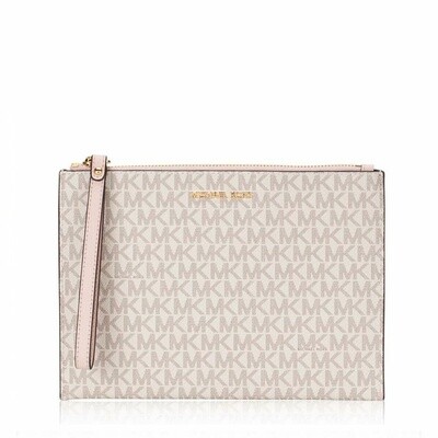 XL Zip Clutch Wristlet, Color: LT Cream Multi