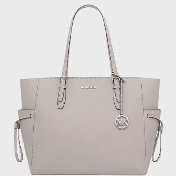 Gilly Drawstring Tote, Color: Pearl Grey
