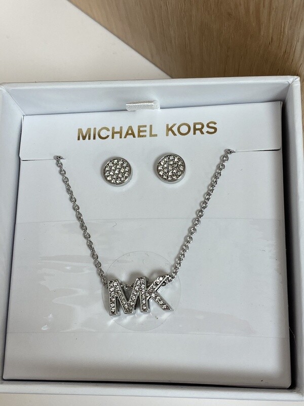 MK earring and necklace set