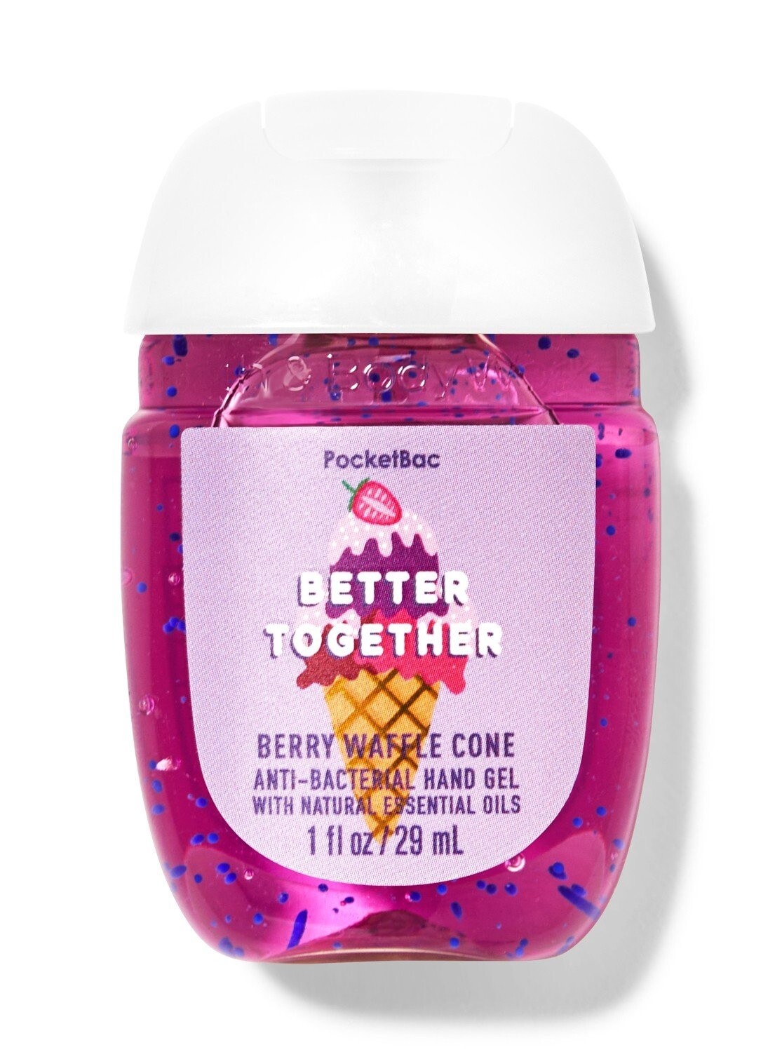 Mini Hand Sanitizer berry waffle cone