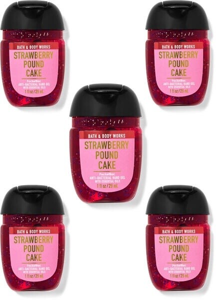 Mini Hand Sanitizer strawberry pound cake