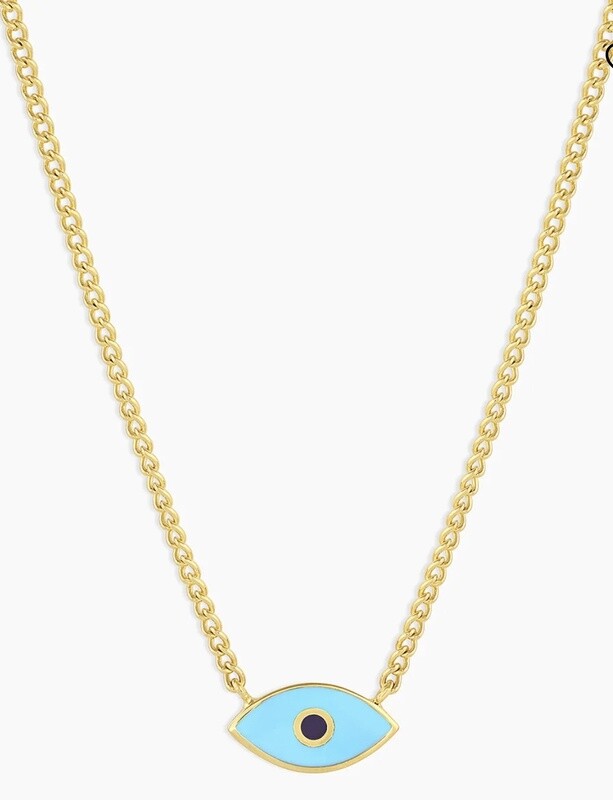 Evil Eye Prism Necklace - Gold / Evil Eye