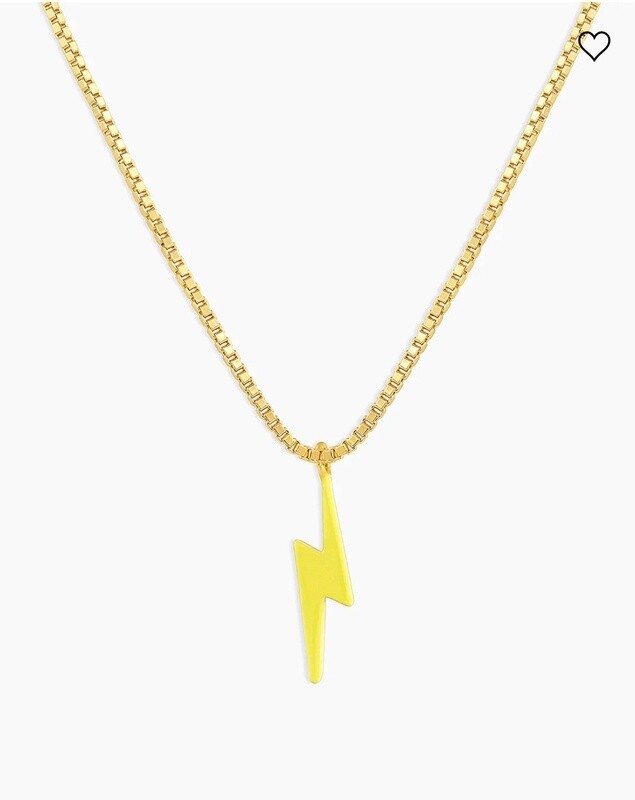Lightning Prism Necklace - Gold / Lightning