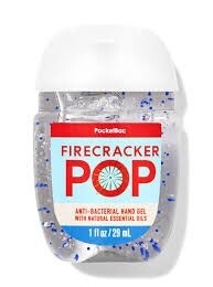 Mini Hand Sanitizer firecracker pop