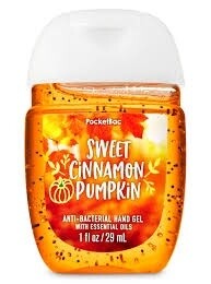 Mini Hand Sanitizer sweet cinnamon pumpkin