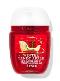 Mini Hand Sanitizer winter candy apple