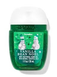 Mini Hand Sanitizer vanilla bean noel