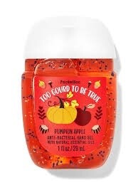 Mini Hand Sanitizer pumpkin apple