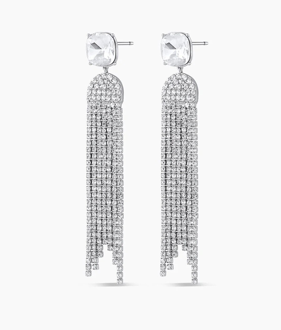 Kingston Arc Earring - Rhodium