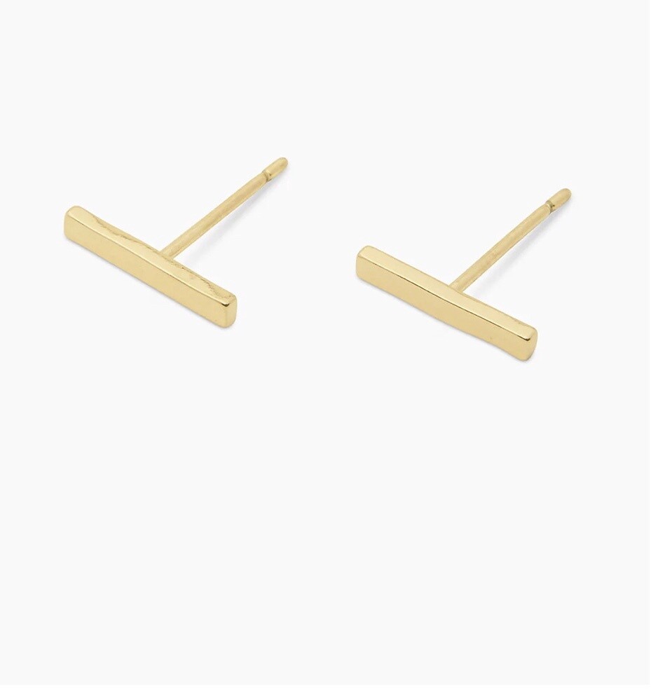 Taner Bar Mini Studs - Gold