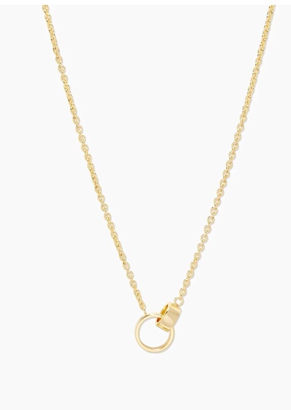 Rose Interlocking Necklace - Gold