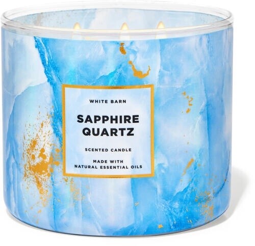 Sapphire Quartz Candel Candle