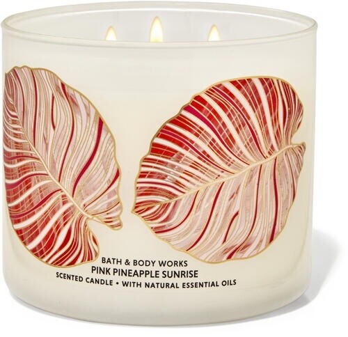 Pink Pineapple Sunrise Candle
