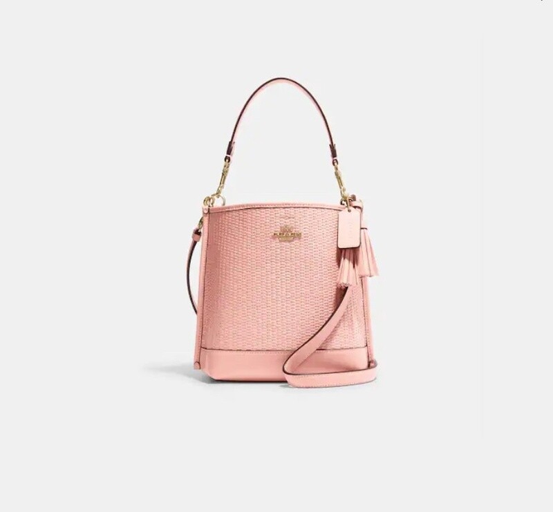 Mollie Bucket Bag In Straw