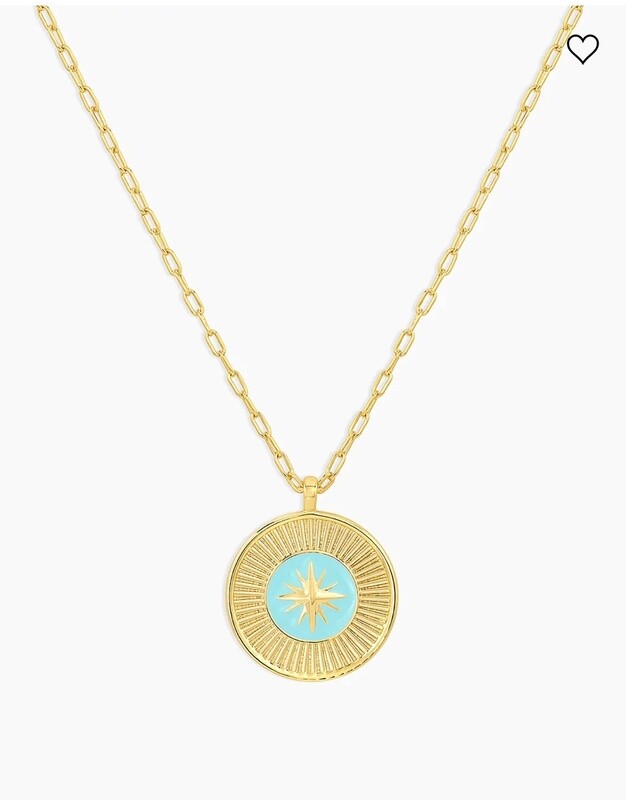 Compass Pendant Necklace - Gold