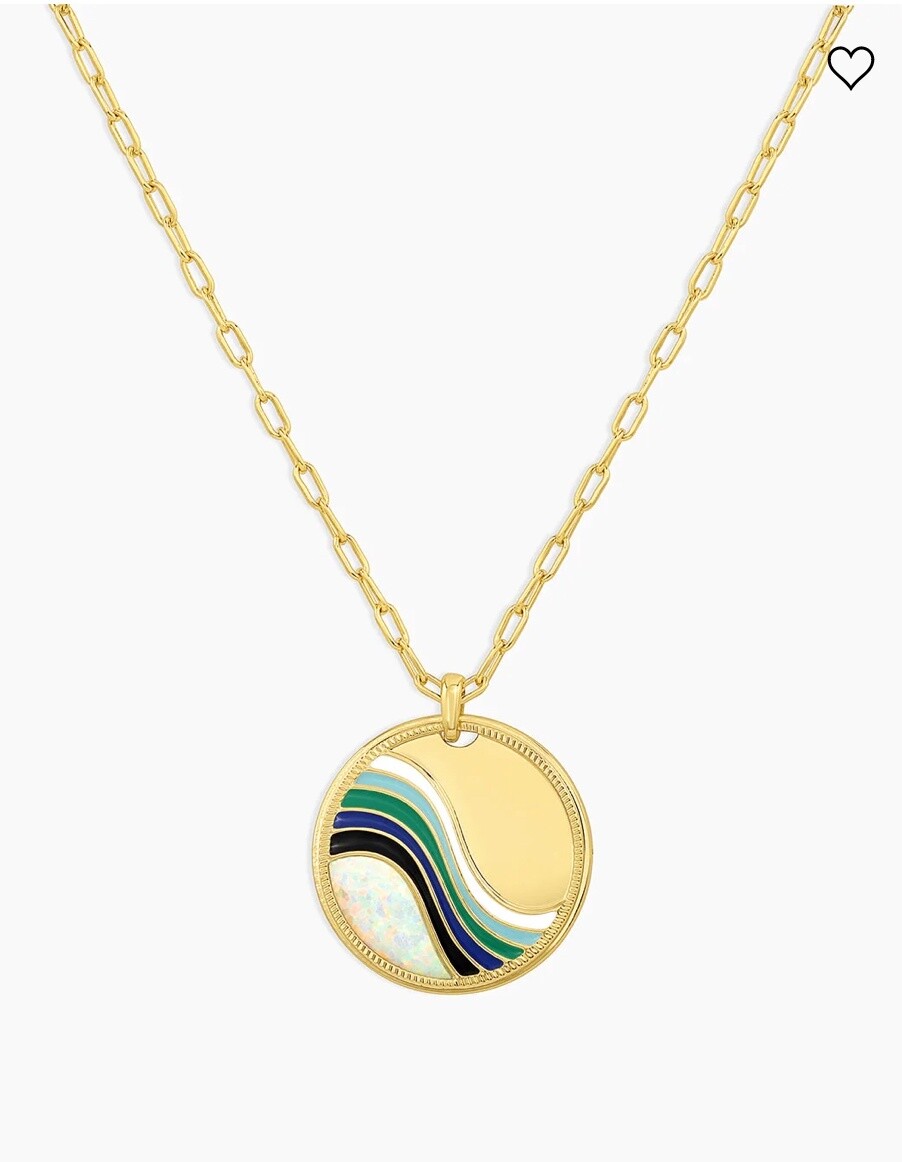 Swell Pendant Necklace - Gold