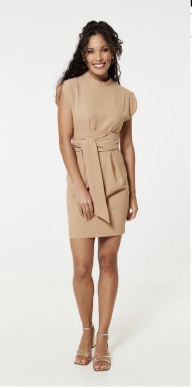 asos design split sleeve mini dress with obi belt Split sleeve, mini dress, with Obi style belt, in