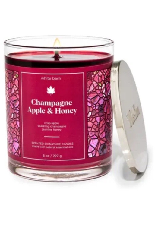 Champagne Apple &amp; Honey Candle