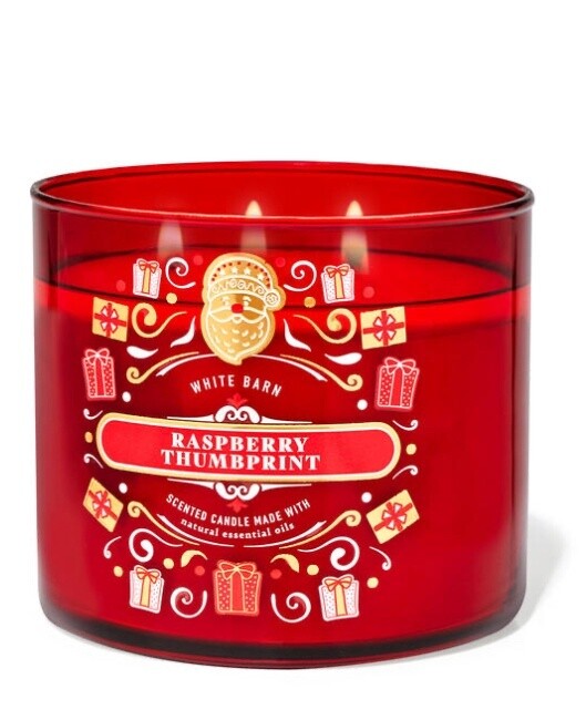 Raspberry Thumbprint Candle