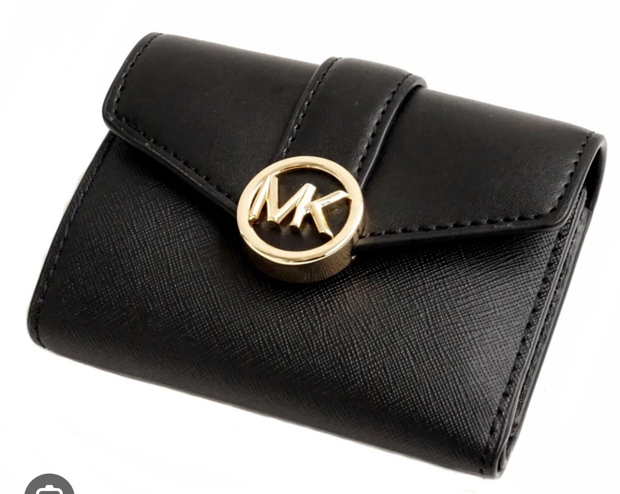 CARMEN Wallet, Color: Black/Gold