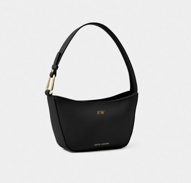 FARA SMALL SHOULDER BAG, Color: Black
