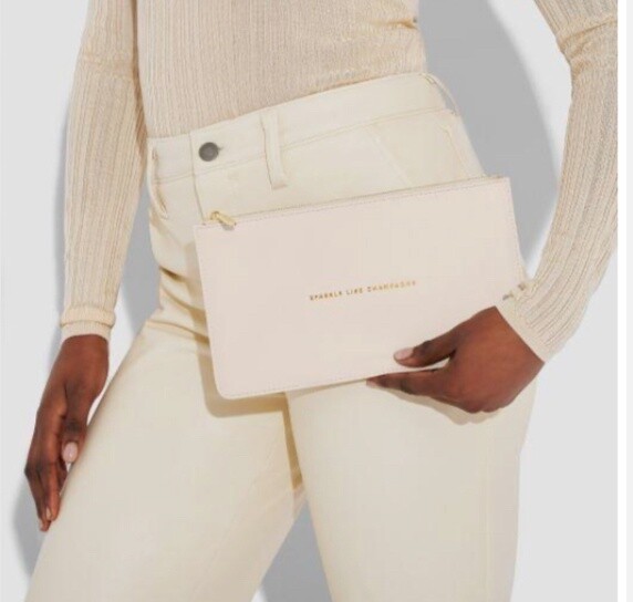 SLIM SENTIMENT POUCH | Sparkle Like Champagne