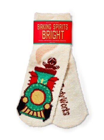 Gingerbread Train Socks