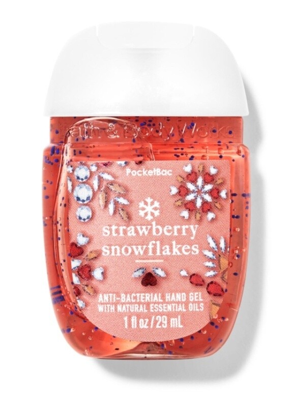 Mini Hand Sanitizer Strawberry Snowflakes