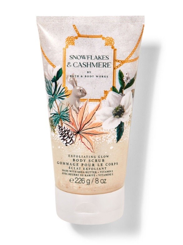 Snowflakes &amp; Cashmere Exfoliating Glow Body Scrub, Size: 8 oz