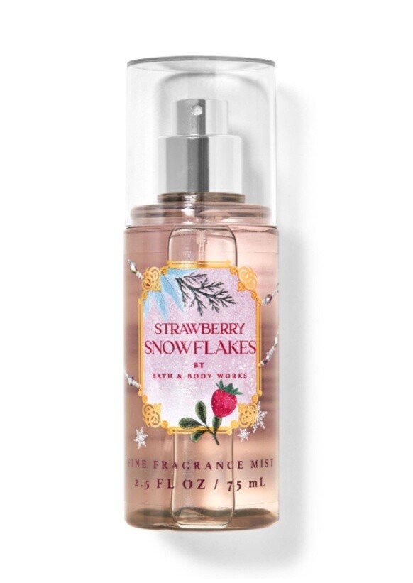 Mini Body Spray Strawberry Snowflakes