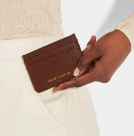MILLIE CARD HOLDER, Color: Chocolate