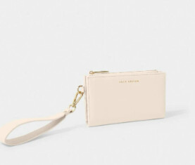 ZANA FOLD OUT WRISTLET PURSE, Color: Eggshell