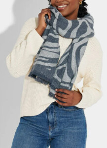 PRINTED BLANKET SCARF
