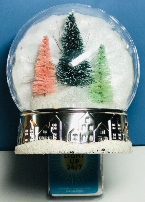 Wallflower Plug Fancy Snowglobe Fiber Optic Nightlight