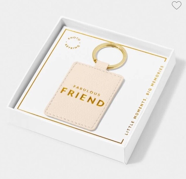 BEAUTIFULLY BOXED PHOTO KEYRING, Color: Eggshell