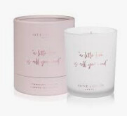 WORDS TO LIVE BY CANDLE - A LITTLE LOVE IS ALL YOU NEED