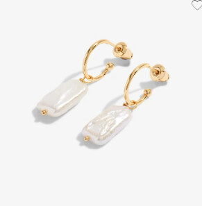 LUMI PEARL Earrings | PEARL HOOP