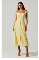 Harlyn Dress, Size: XS, Color: Yellow