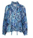 Femine Floral Blouse, Size: XS, Color: Blue Floral