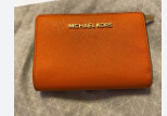 Bifold Zip Coin Wallet, Color: Cider