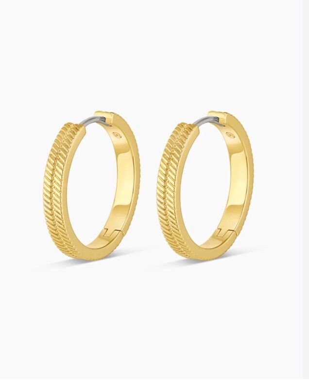 Venice Hoops, Color: Gold