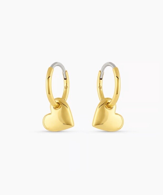Lou Heart Huggies, Color: Gold