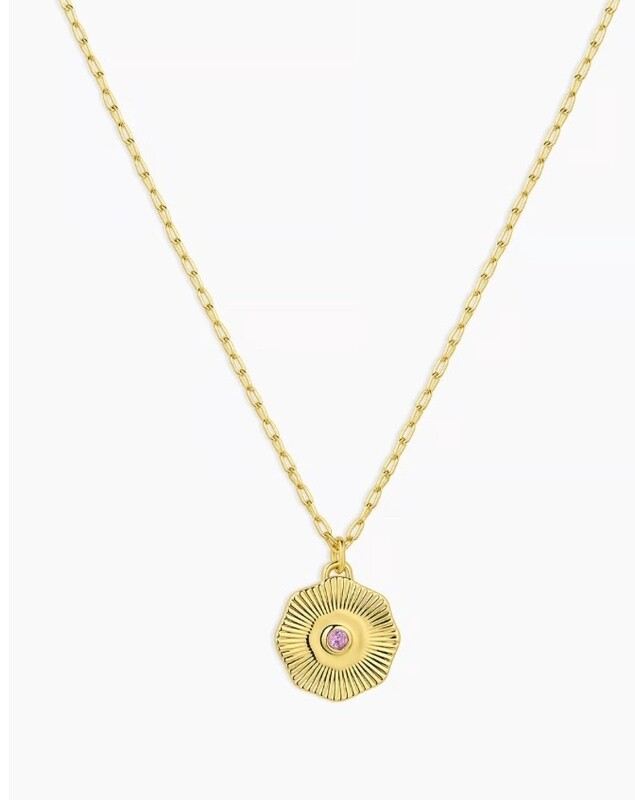 Birthstone Coin Necklace (February)