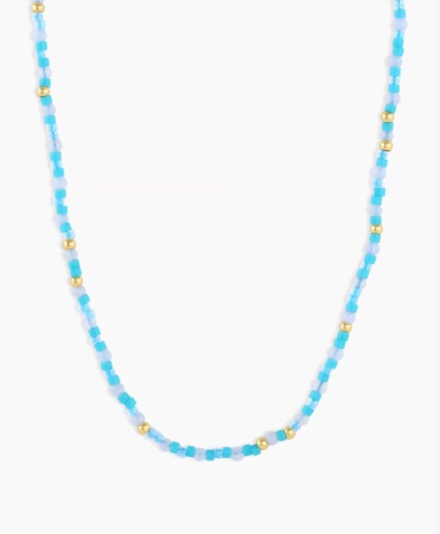 Poppy Gem Necklace, Color: Gold / Aventurine