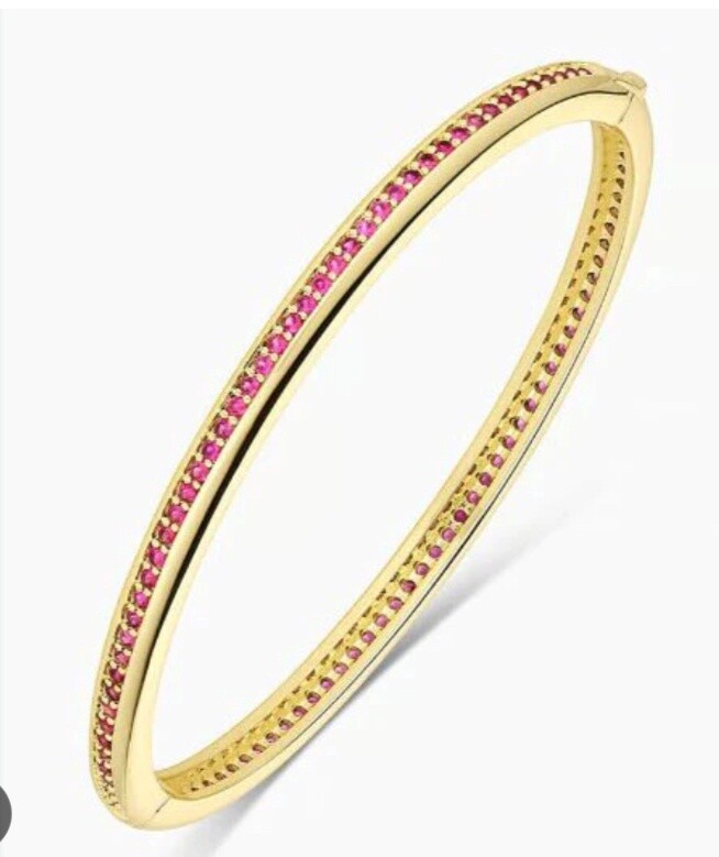 Paseo Shimmer Cuff, Color: Gold / Fuchsia