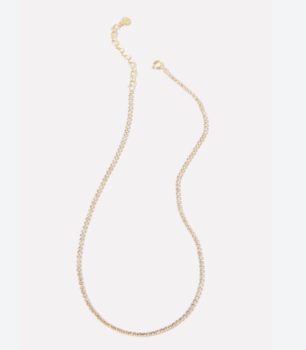 Lexi Necklace, Color: Gold Crystal