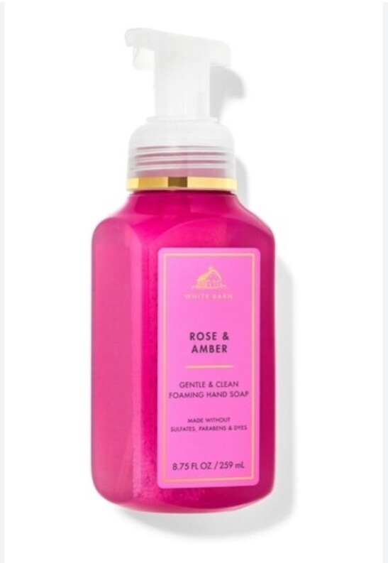 Rose &amp; Amber Foaming Hand Soap