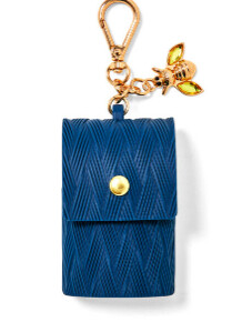Navy Blue Snapcase Sanitizer Holder